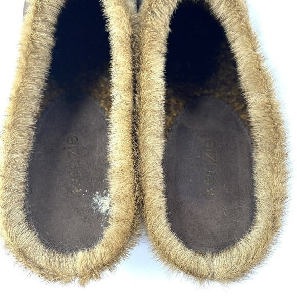 Y2K Clogs Shoes Womens Size 8.5 Wooden Heel Studded Animal Print Boho Hippie - Picture 6 of 9